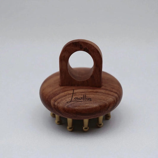Masajeador de Bambú Natural y Cobre Puro Lowttus